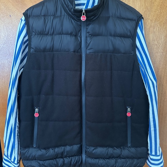 Kiton Vintage Men's Black Puffer Vest